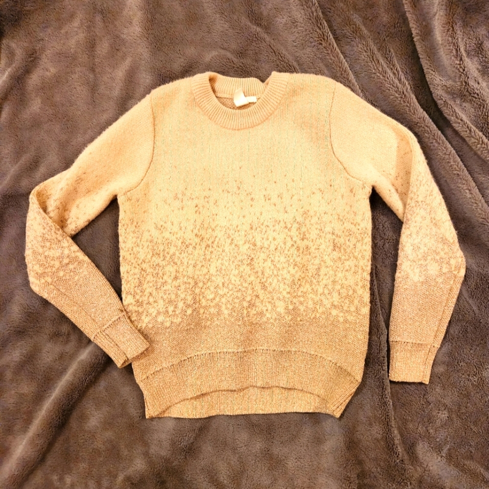 H&M Rose Sweater with glitter